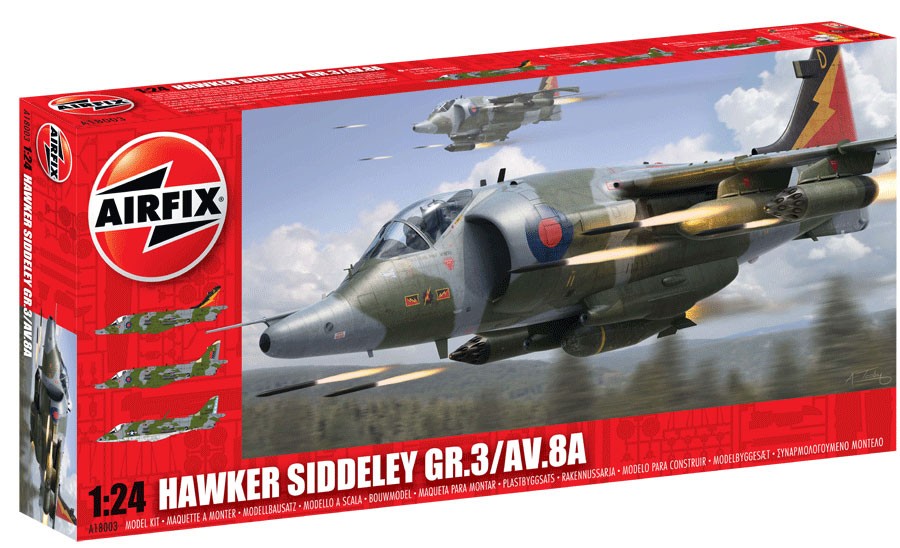 Image 0 of Airfix 1/24 Hawker Siddeley GR3/AV8A Jet Fighter