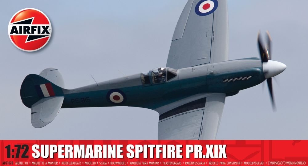 Image 0 of Airfix 1/72 Supermarine Spitfire PR XIX Aircraft Model Kit