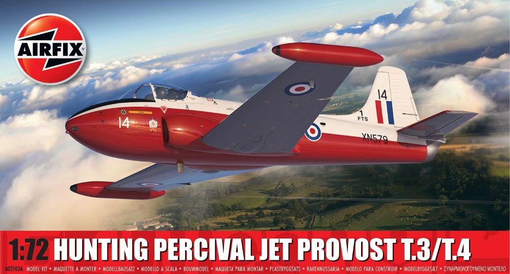 Image 0 of Airfix 1/72 Hunting T3/T3a Percival Jet Provost Aircraft