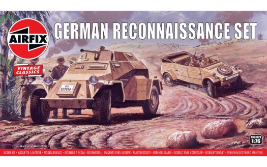 Image 0 of Airfix 1/76 German Recon Set Plastic Model Kit