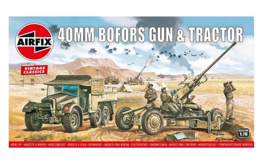 Image 0 of Airfix 1/76 Bofors 40mm Gun & Tractor