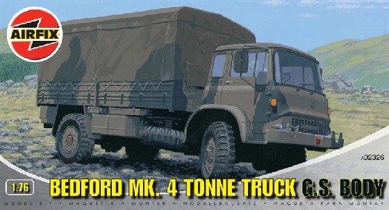 Image 0 of Airfix 1/76 Bedford Mk 4 Tonne General Service Body Truck (D)