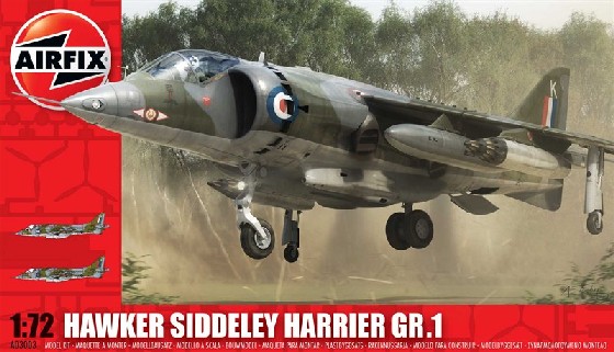 Image 0 of Airfix 1/72 Hawker Siddeley Harrier Gr1 Combat Aircraft