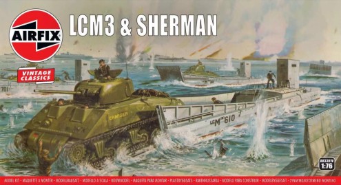 Image 0 of Airfix 1/76 LCM Mk III (Landing Craft Mechanized) & Sherman Tank D-Day