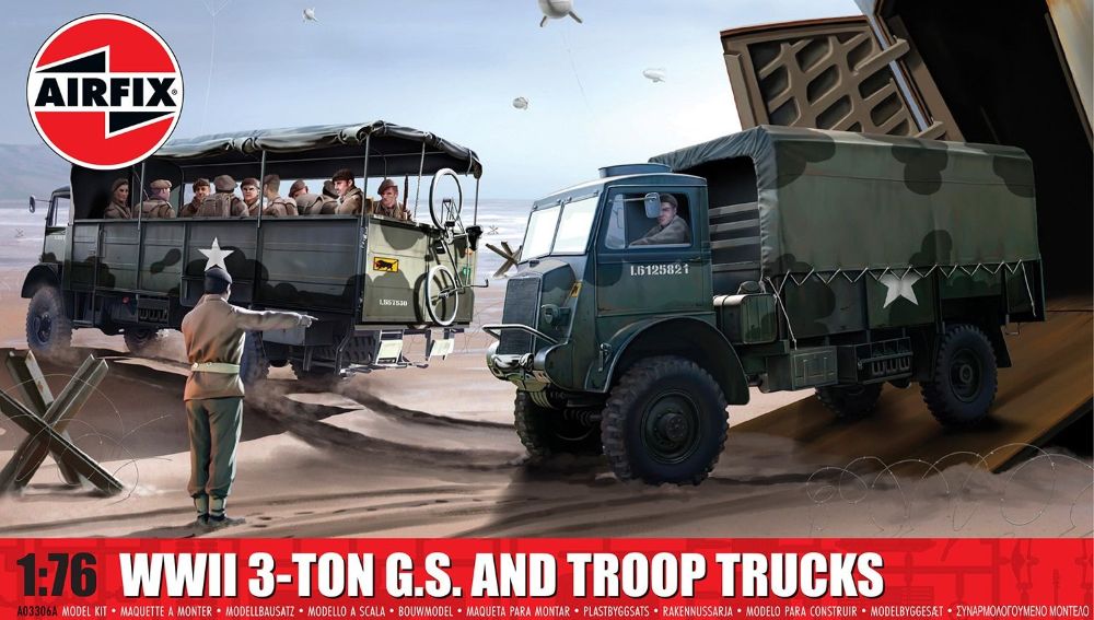 Image 0 of Airfix 1/76 Bedford QLT & QLD Military Trucks (2 Kits)