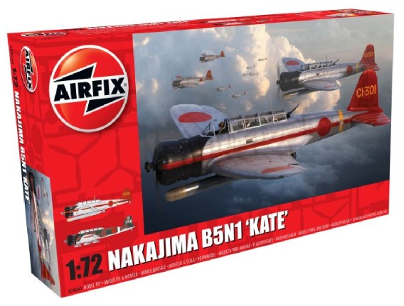 Airfix 1/72 Nakajima B5N1 Kate Torpedo Bomber Model Kit