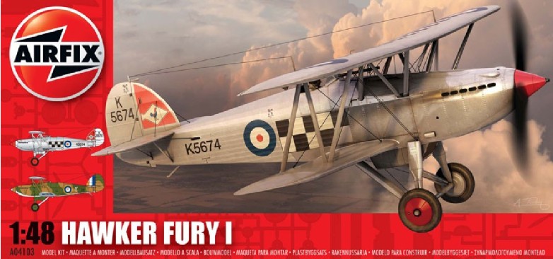 Image 0 of Airfix 1/48 Hawker Fury I British BiPlane Fighter