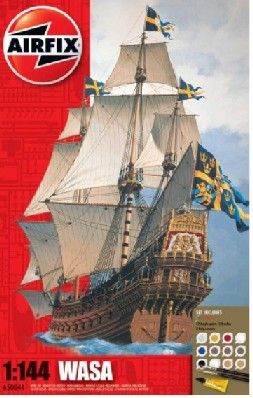 Image 0 of Airfix 1/144 Wasa Sailing Ship Gift Set w/paint & glue