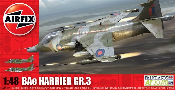 Image 0 of Airfix 1/48 BAe Sea Harrier GR3 Fighter 30th Anniv Falklands War