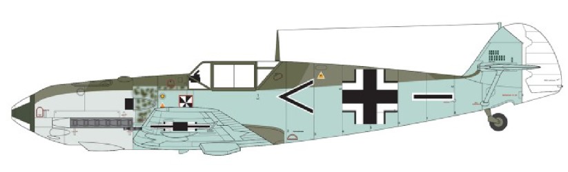 Image 0 of Airfix 1/48 Messerschmitt Bf109E1/3/4 Fighter