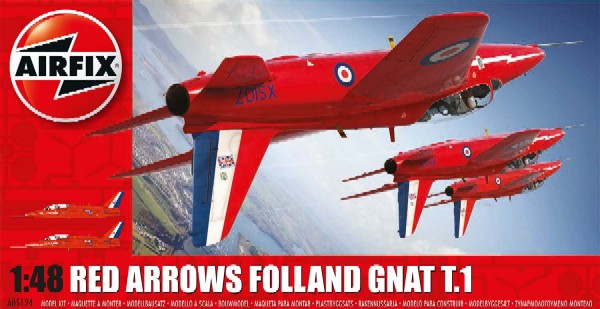 Image 0 of Airfix 1/48 Red Arrows Gnat T1 British Aerobatic Trainer  