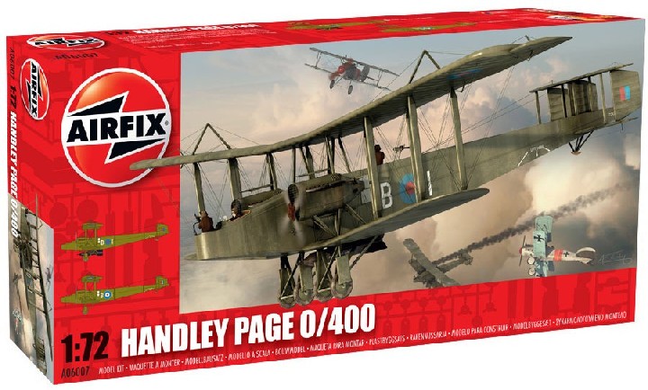 Image 0 of Airfix 1/72 Handley Page 0/400 RAF Biplane Bomber