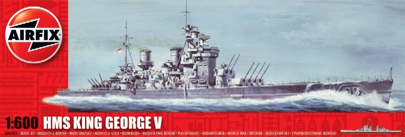 Image 0 of Airfix 1/600 HMS King George V British Battleship (D)