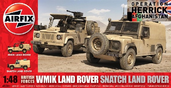 Image 0 of Airfix 1/48 WMIK & Snatch Land Rover British Army Vehicles