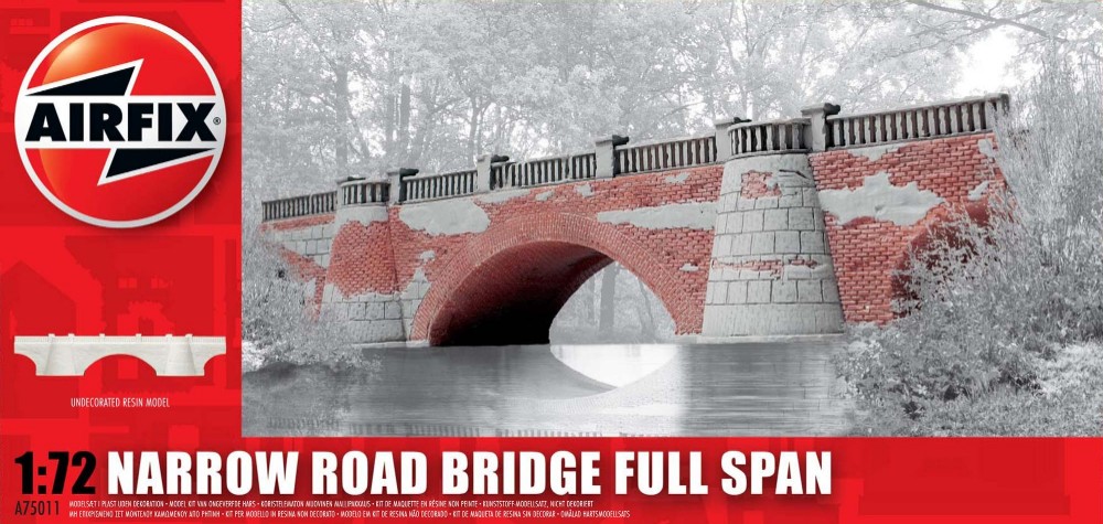 Image 0 of Airfix 1/72 Narrow Road Bridge Full Span Resin Ready-Built Unpainted (D)