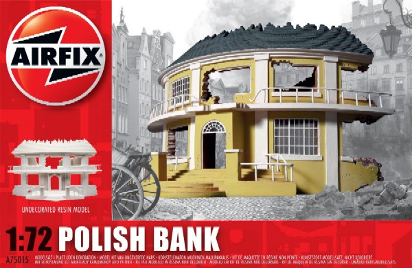 Image 0 of Airfix 1/72 WWII Polish Ruined Bank Resin Ready-Built Unpainted (D)