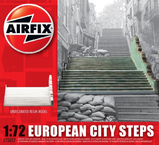 Image 0 of Airfix 1/72 European Ruined City Steps Resin Ready-Built Unpainted (D)