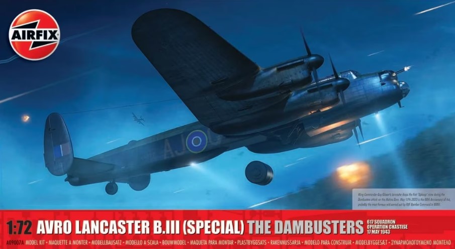 Airfix 1/72 Avro Lancaster BIII Dambuster RAF Bomber Model Kit