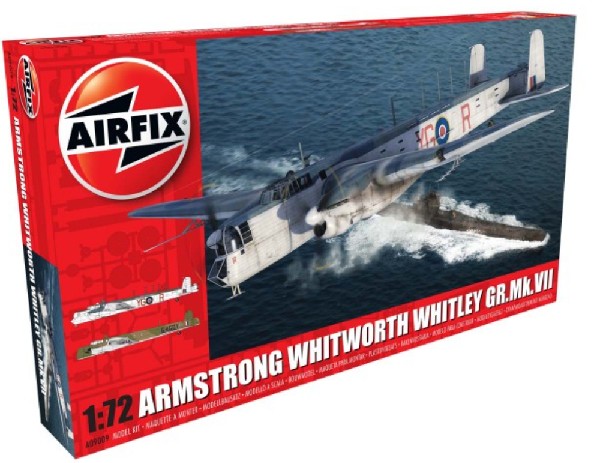 Airfix 1/72 Armstrong Whitworth Whitley Mk VII Heavy Bomber Model Kit