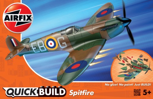 Image 0 of Airfix Quick Build Spitfire Fighter (Snap)