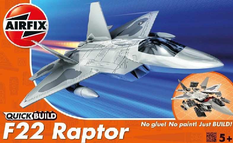 Image 0 of Airfix Quick Build F22 Raptor Fighter (Snap)