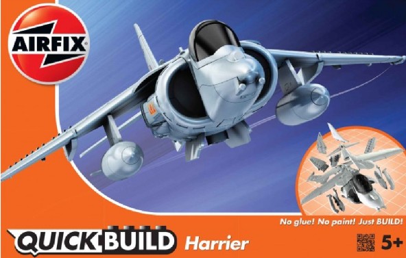 Image 0 of Airfix Quick Build BAe Harrier Aircraft (Snap)