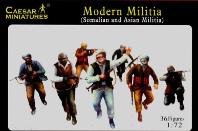 Image 0 of Caesar Miniatures1/72 Modern Militia Somalian & Asian (36)