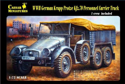 Caesar Miniatures 1/72 WWII German Krupp Protze Kfz 70 Personnel Carrier Truck w