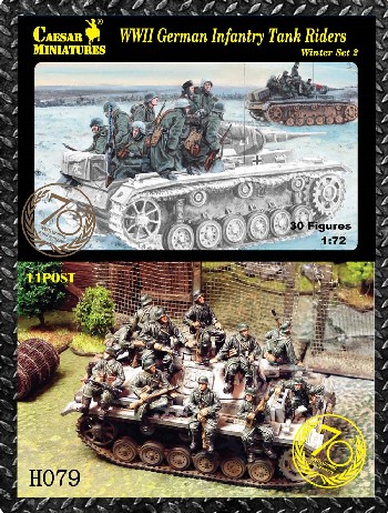 Image 0 of Caesar Miniatures 1/72 WWII German Infantry Tank Riders Winter #2 (34) 79