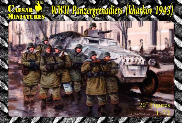 Caesar Miniatures 1/72 WWII Panzergrenadiers Kharkov 1943 (20)