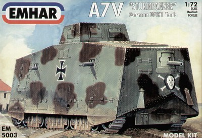 Image 0 of Emhar 1/72 WWI A7V Sturm Pz Tank