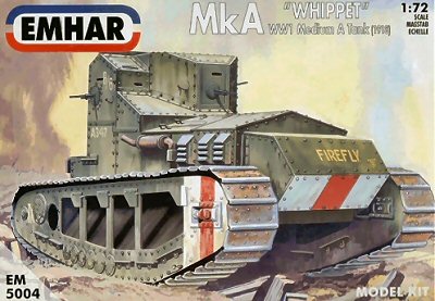 Image 0 of Emhar 1/72 WWI Whippet Mk A Medium Tank 1918