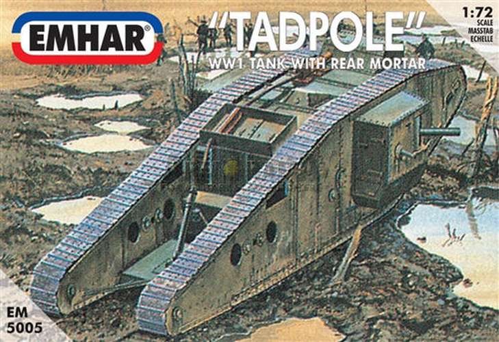 Image 0 of Emhar 1/72 WWI British Tadpole Mk IV Tank w/Rear Mortar