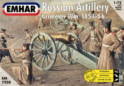 Image 0 of Emhar 1/72 Crimean War 1854-56 Russian Artillery (27) w/3 Guns