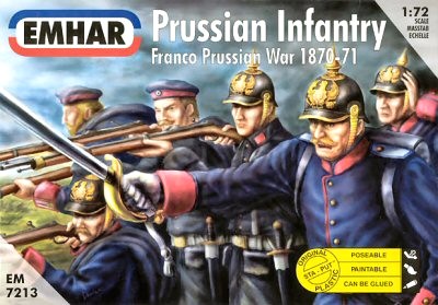Emhar 1/72 Franco Prussian War 1870-71 Prussian Infantry (50)