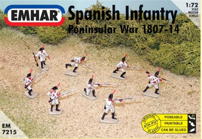 Image 0 of Emhar 1/72 Peninsular War 1807-14 Spanish Infantry (46 & 1 Horse)