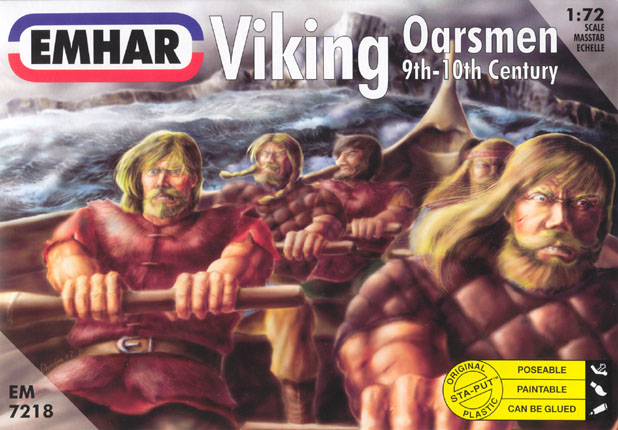 Image 0 of Emhar 1/72 9th-10th Century Viking Oarsmen (32 seated & 10 standing)