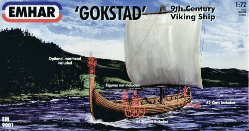 Image 0 of Emhar 1/72 9th Century Gokstad Viking Ship