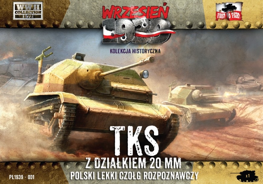 First To Fight 1/72 TKS Polish Light Recon Tank w/20mm Gun