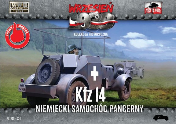 Image 0 of First To Fight  1/72 WWII Kfz14 German Armored Radio Car