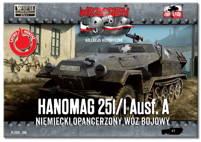 First To Fight Models 1/72 WWII Hanomag 251/1 Ausf A Halftrack