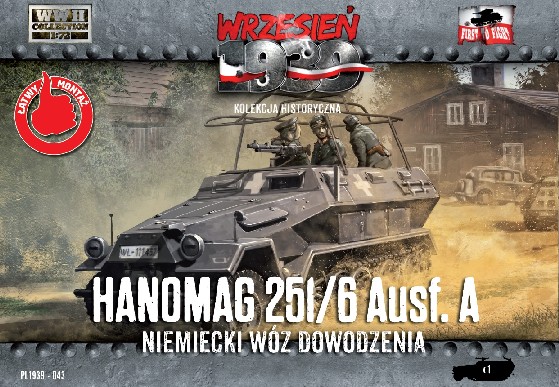 First To Fight Models 1/72 WWII Hanomag 251/6 Ausf A Halftrack
