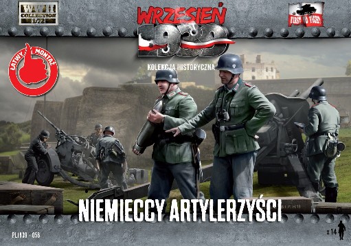 Image 0 of First To Fight Models 1/72 WWII German Artillery Crew (14)