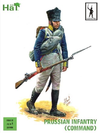 Image 0 of Hat 28mm Napoleonic Prussian Infantry Command (32) (D)