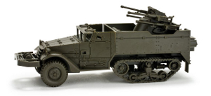 Image 0 of Herpa Minitanks 1/87 M16 Halftrack w/AA Guns