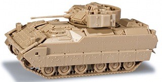 Image 0 of Herpa Minitanks 1/87 M2A2/M3A2 Bradley IFV Tank (Tan) 