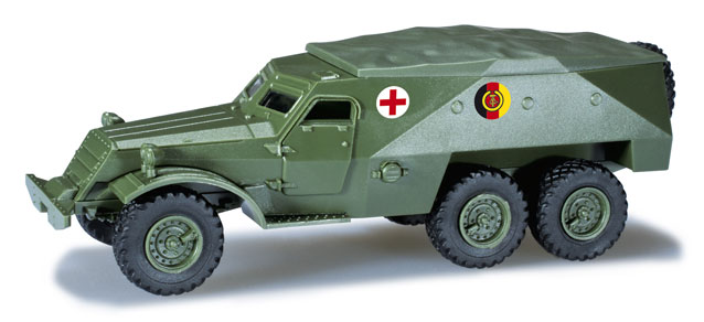 Image 0 of Herpa Minitanks 1/87 Iron Pig Spzw Type 152 East German Army Ambulance