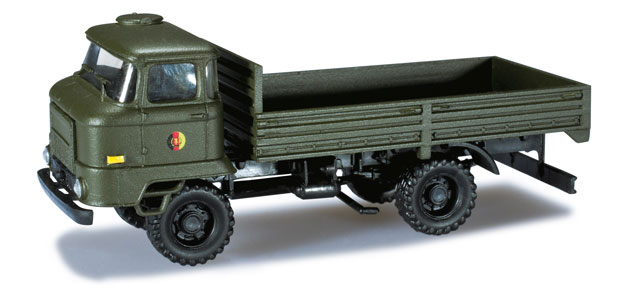 Image 0 of Herpa Minitanks 1/87 Iron Pig East Ifa L60 German Army Flatbed Truck