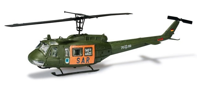 Image 0 of Herpa Minitanks 1/87 Bell UH1D SAR Helicopter (Kit)