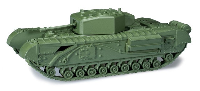 Image 0 of Herpa Minitanks 1/87 Churchill III Infantry Pz Mk IV Tank w/57mm Gun